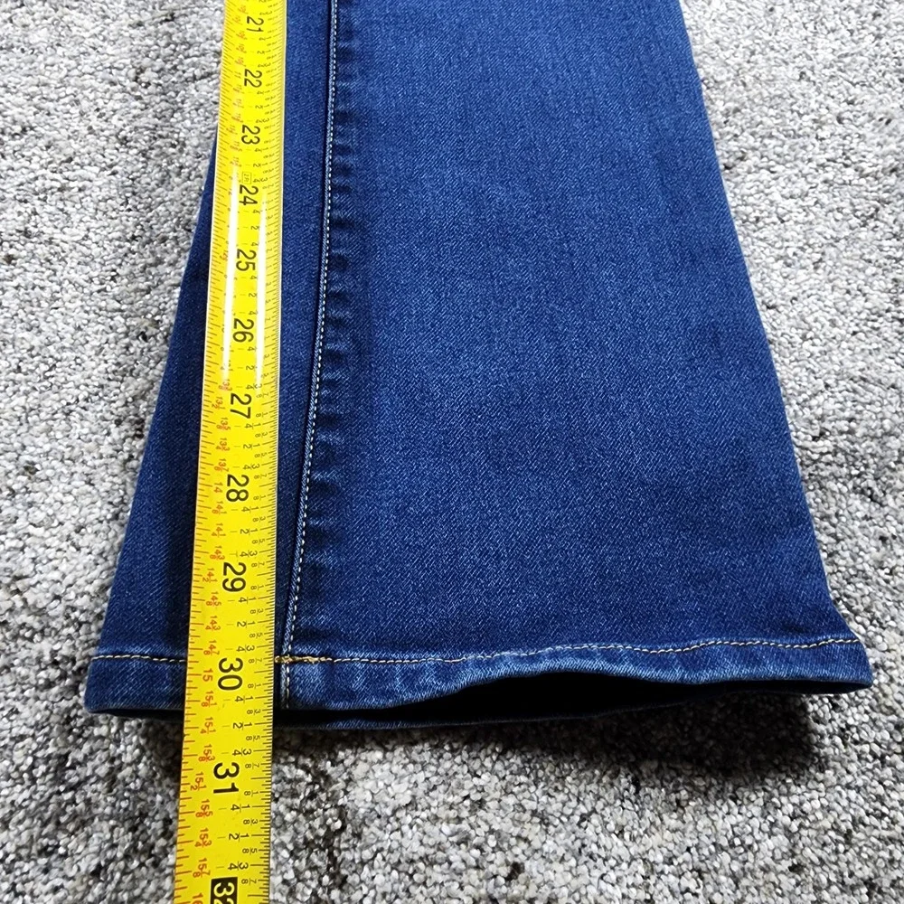 Harley Davidson Boot Cut Jeans Womens 31 Blue Pull On Stretch Denim - Never Worn